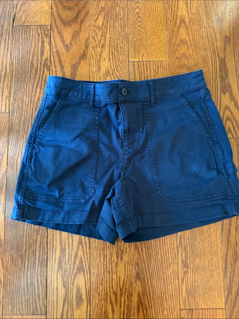 J. Crew Dark Navy Cotton Cargo Shorts